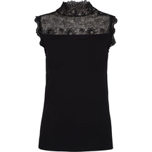 Load image into Gallery viewer, Vanessa Lace Detail Top - Black

