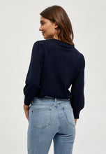Load image into Gallery viewer, Mersin Knit Tee - Navy

