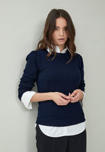 Load image into Gallery viewer, Mersin Knit Tee - Navy
