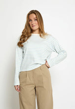 Load image into Gallery viewer, Denisa Organic Cotton Striped Long Sleeve - Skyway Blue
