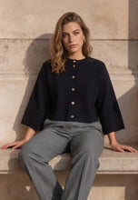 Load image into Gallery viewer, Elenora Knit Cardigan - Navy
