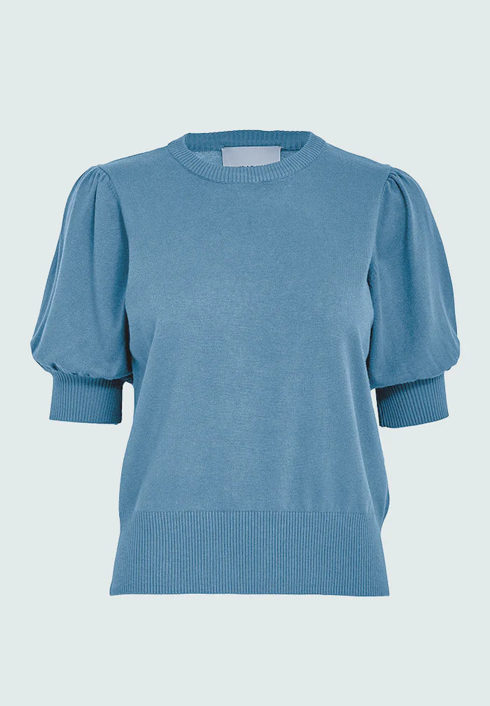 Liva Knit Top - Parisian Blue
