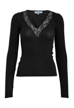 Load image into Gallery viewer, Milli Long Sleeve Lace Detail - Black
