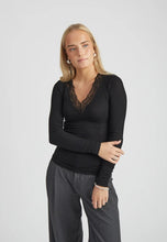 Load image into Gallery viewer, Milli Long Sleeve Lace Detail - Black
