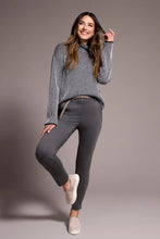 Load image into Gallery viewer, Cotton Funnel Neck Sweater - Grey Mix
