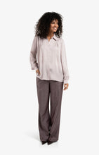 Load image into Gallery viewer, Satin finish blouse with pleated detail - Blush
