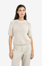 Load image into Gallery viewer, Heavy Yarn Short Sleeve Sweater - Beige
