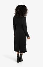 Load image into Gallery viewer, Long Sleeve Dress with knot detail - Black
