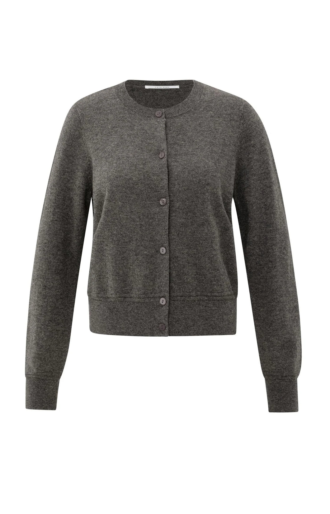 Fine Knit Cardigan - Taupe Grey
