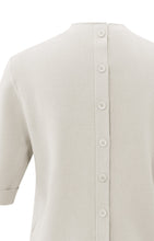 Load image into Gallery viewer, Fine Knit Sweater with button detail - Cloud Grey
