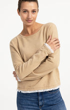 Load image into Gallery viewer, Fine Knit Top with ruffle trim
