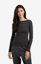 Load image into Gallery viewer, Fine Knit Textured Top - Oyster Black
