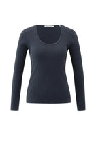 Load image into Gallery viewer, Long sleeve fitted top - Blue
