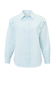 2 Way Blouse With Buttons - Air Blue