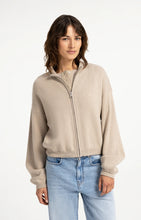 Load image into Gallery viewer, Cotton Jacquard cardigan with zipper

