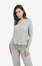 Load image into Gallery viewer, Jersey Cardigan - Medium Grey
