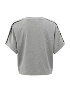 Load image into Gallery viewer, Cotton Jersey Top With Fold Detail - Grey
