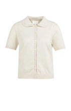 Load image into Gallery viewer, Knit Cardigan with detail - Beige
