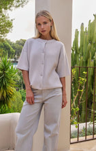 Load image into Gallery viewer, Knit Cardigan with Wide Sleeves - Grey
