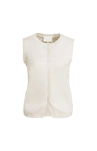 Load image into Gallery viewer, Knitted top with button detail - Off White
