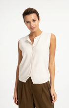 Load image into Gallery viewer, Knitted top with button detail - Off White
