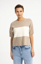 Load image into Gallery viewer, Knit Top with block stripe detail
