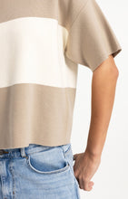 Load image into Gallery viewer, Knit Top with block stripe detail
