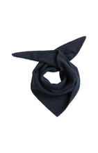 Load image into Gallery viewer, Cotton Blend Knitted Triangle Scarf - Black
