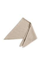 Load image into Gallery viewer, Cotton Blend Knitted Triangle Scarf - Beige
