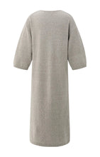Load image into Gallery viewer, Knit V Neck Dress - Brown Grey
