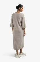 Load image into Gallery viewer, Knit V Neck Dress - Brown Grey
