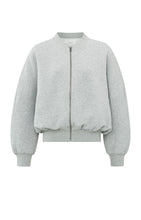 Load image into Gallery viewer, Sweatshirt Bomber Jacket - Medium Grey
