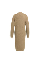 Load image into Gallery viewer, Long Chunky Knit Cardigan - Otter Brown Melange
