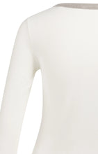 Load image into Gallery viewer, Long Sleeve Top with contrast - White
