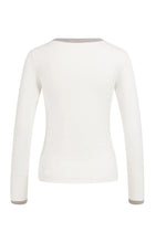 Load image into Gallery viewer, Long Sleeve Top with contrast - White
