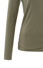 Load image into Gallery viewer, Long Sleeve Top with Cutouts - Stone Grey
