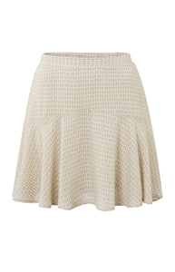 Printed Skirt - Mocha Meringue Sand
