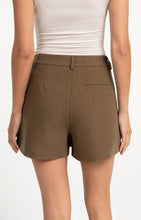 Load image into Gallery viewer, Skort with pleat detail - Teak Brown
