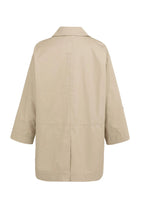 Load image into Gallery viewer, Oversized Cotton Jacket - Sandstone Beige
