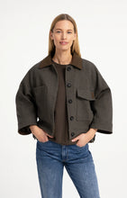 Load image into Gallery viewer, Oversized Wool Blend Jacket - Grey Melange
