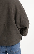 Load image into Gallery viewer, Oversized Wool Blend Jacket - Grey Melange

