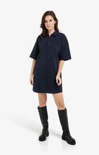 Load image into Gallery viewer, Relaxed Fit Polo Dress - Navy
