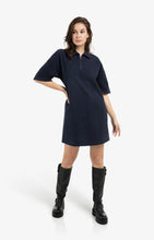 Load image into Gallery viewer, Relaxed Fit Polo Dress - Navy
