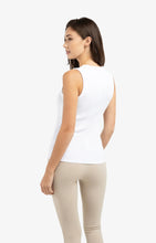 Load image into Gallery viewer, Cotton Blend Ribbed Tank - White
