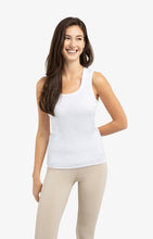 Load image into Gallery viewer, Cotton Blend Ribbed Tank - White
