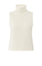 Load image into Gallery viewer, Sleeveless Sweater with Cable Detail - Off White
