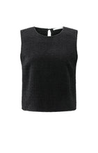 Load image into Gallery viewer, Sleeveless Top with Bow details at back - Black
