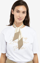 Load image into Gallery viewer, Woven Small Scarf with print - Yellow Tan
