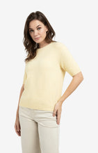 Load image into Gallery viewer, Soft Short Sleeve Sweater - Reed Yellow
