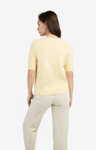 Load image into Gallery viewer, Soft Short Sleeve Sweater - Reed Yellow
